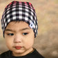 Red Plaid Ombre Beanie