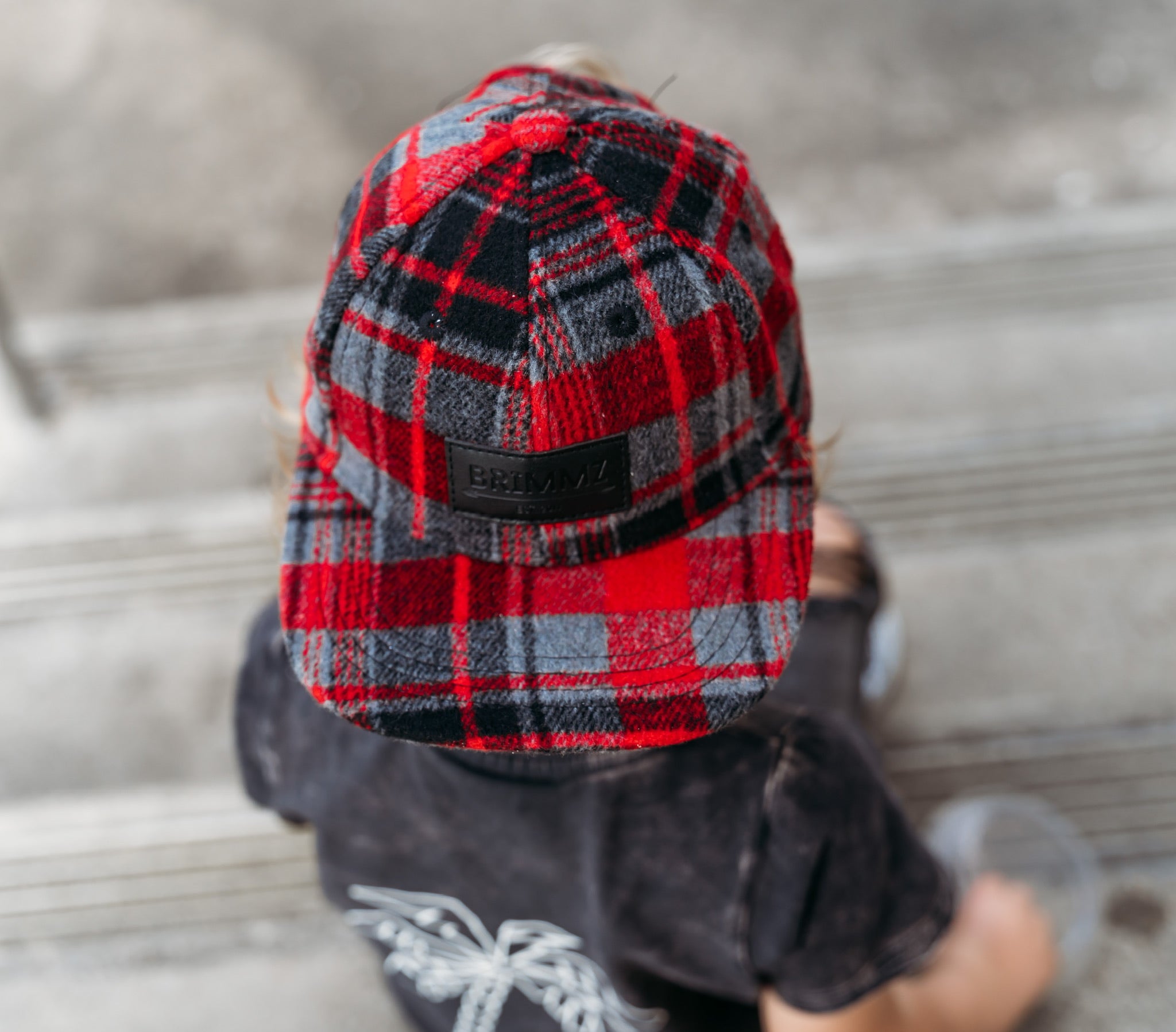 Wool hot sale plaid hat